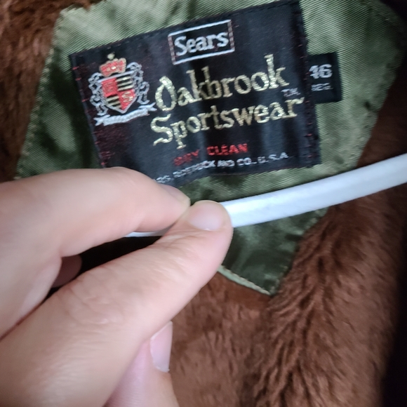 Vintage Oakbrook Sportswear Sears Corduroy Norfolk Jacket Coat 46 1970's - Picture 4 of 6